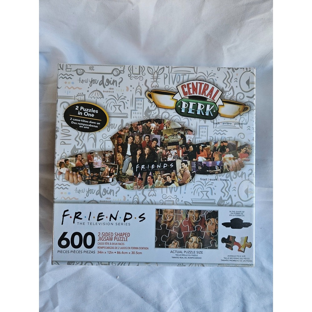 Friends TV Series 600 Piece Puzzle Aquarius Double‎ Sided Shaped Puzzle 75-029